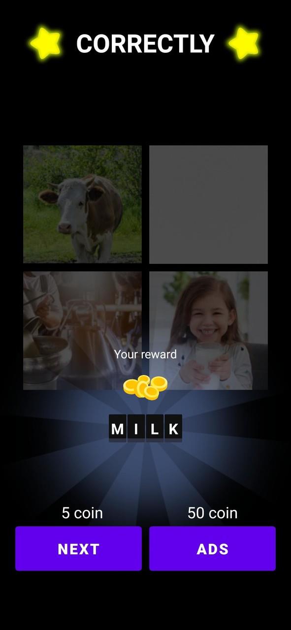 Puzzle: 4 pics 1 word offline 스크린샷 4