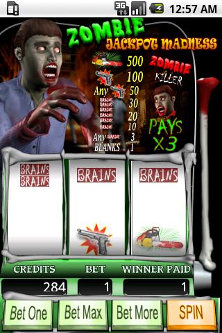 Zombie Jackpot Madness 스크린샷 1