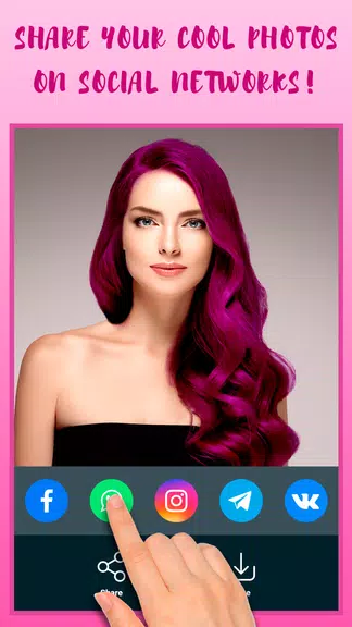 Hair Color Changer Zrzut ekranu 4