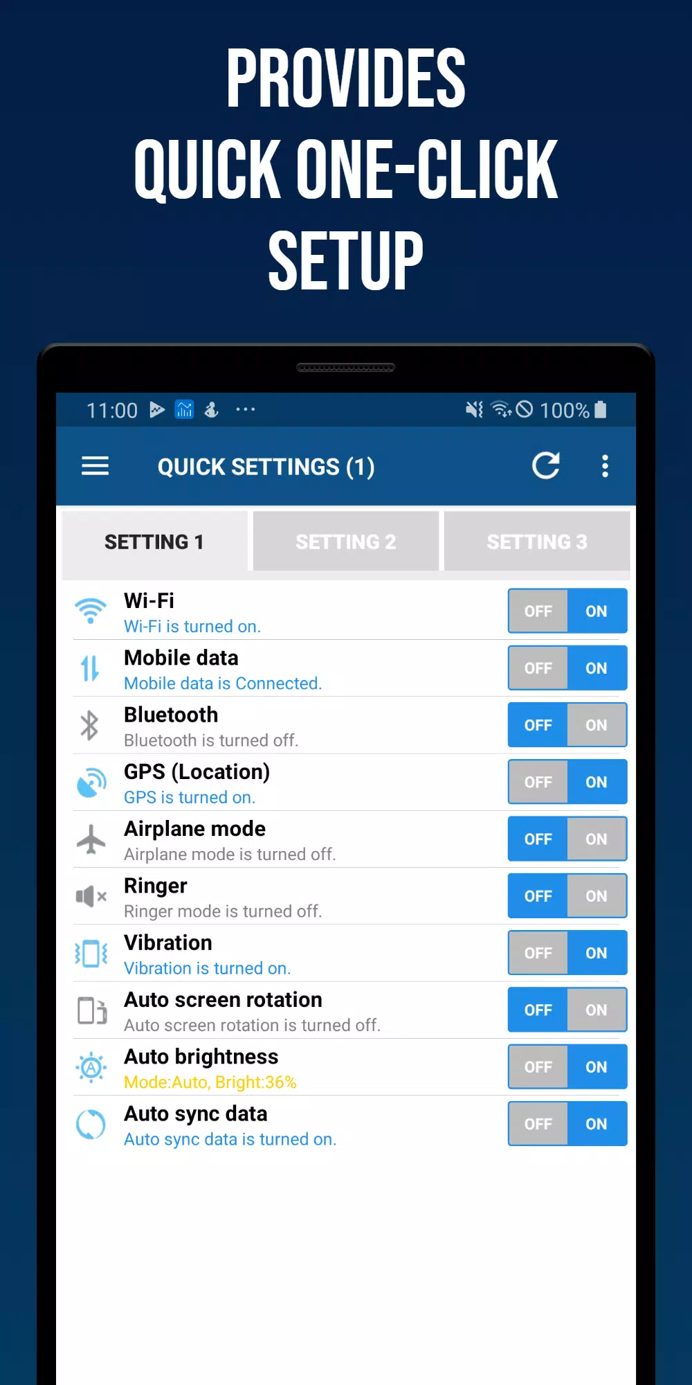 Smart Quick Settings Screenshot 1