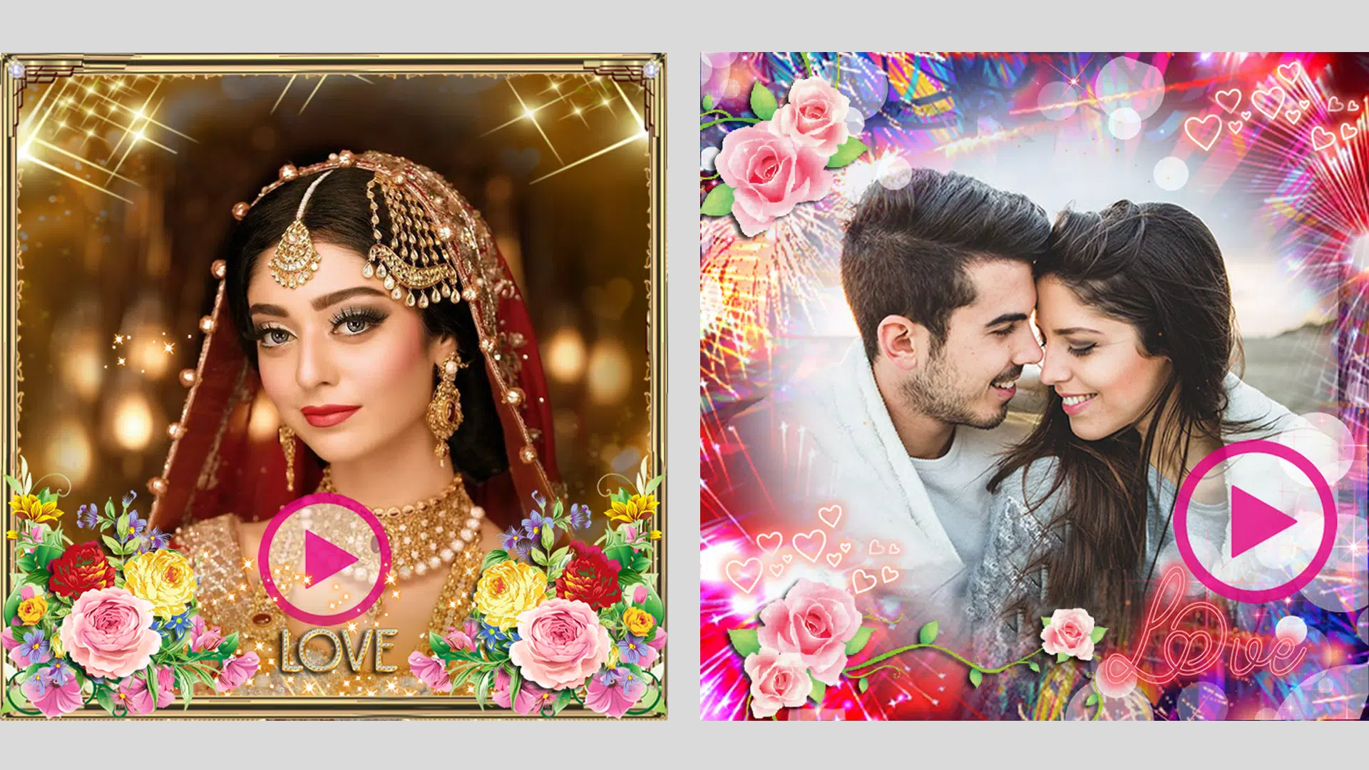 Love Flower Video Maker Screenshot 1