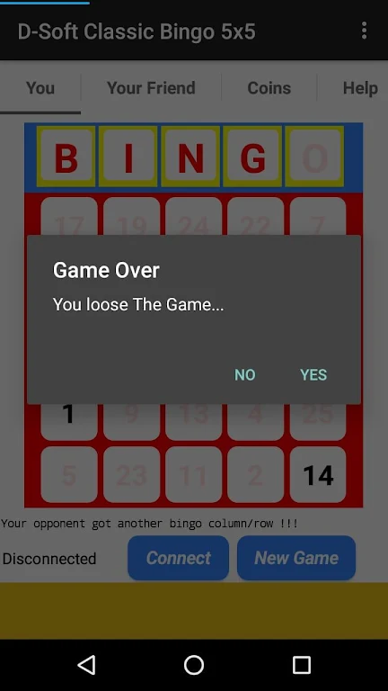 D-Soft Classic Bingo 5x5 Captura de pantalla 3