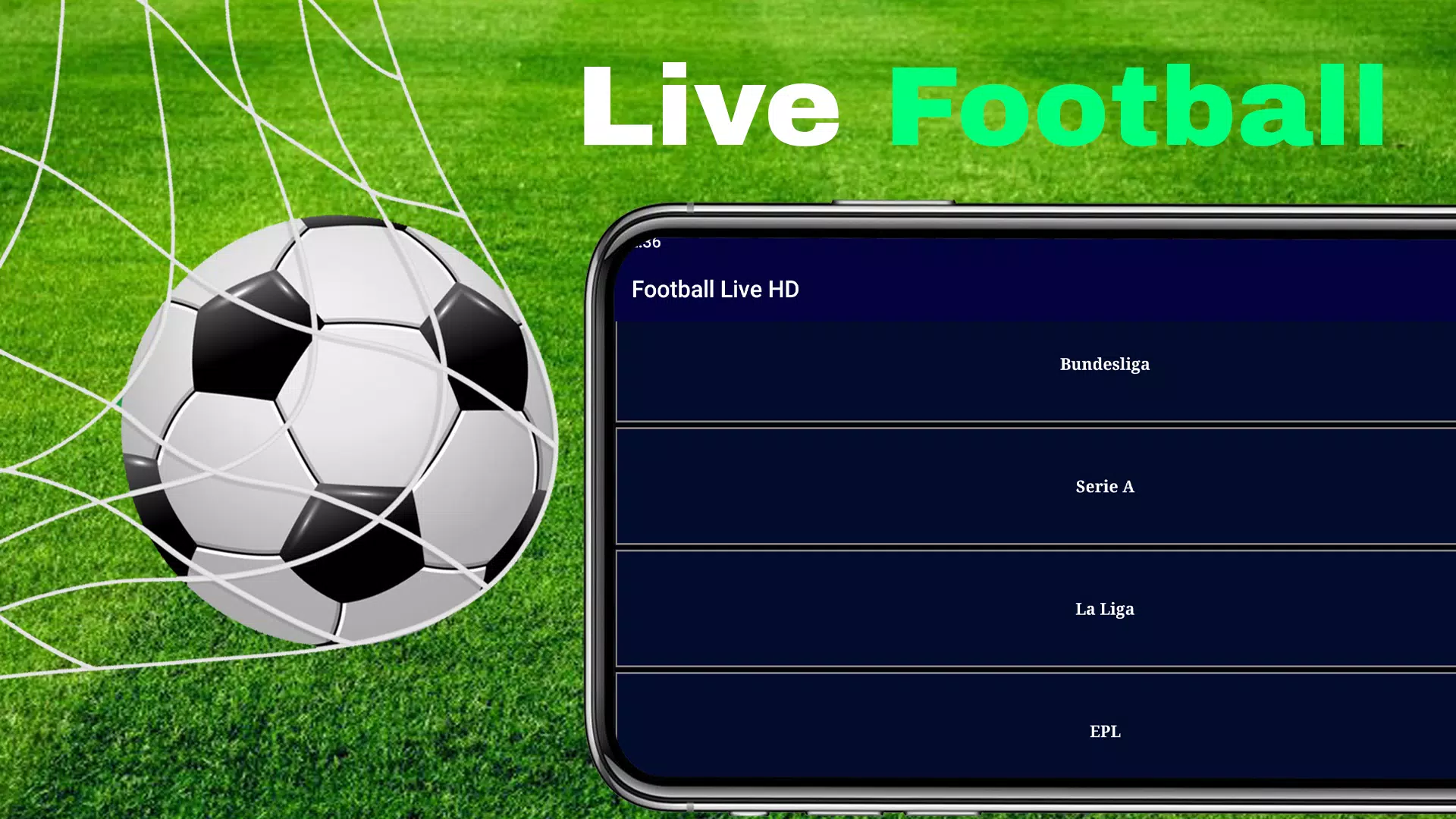 Football Live TV HD應用截圖第1張