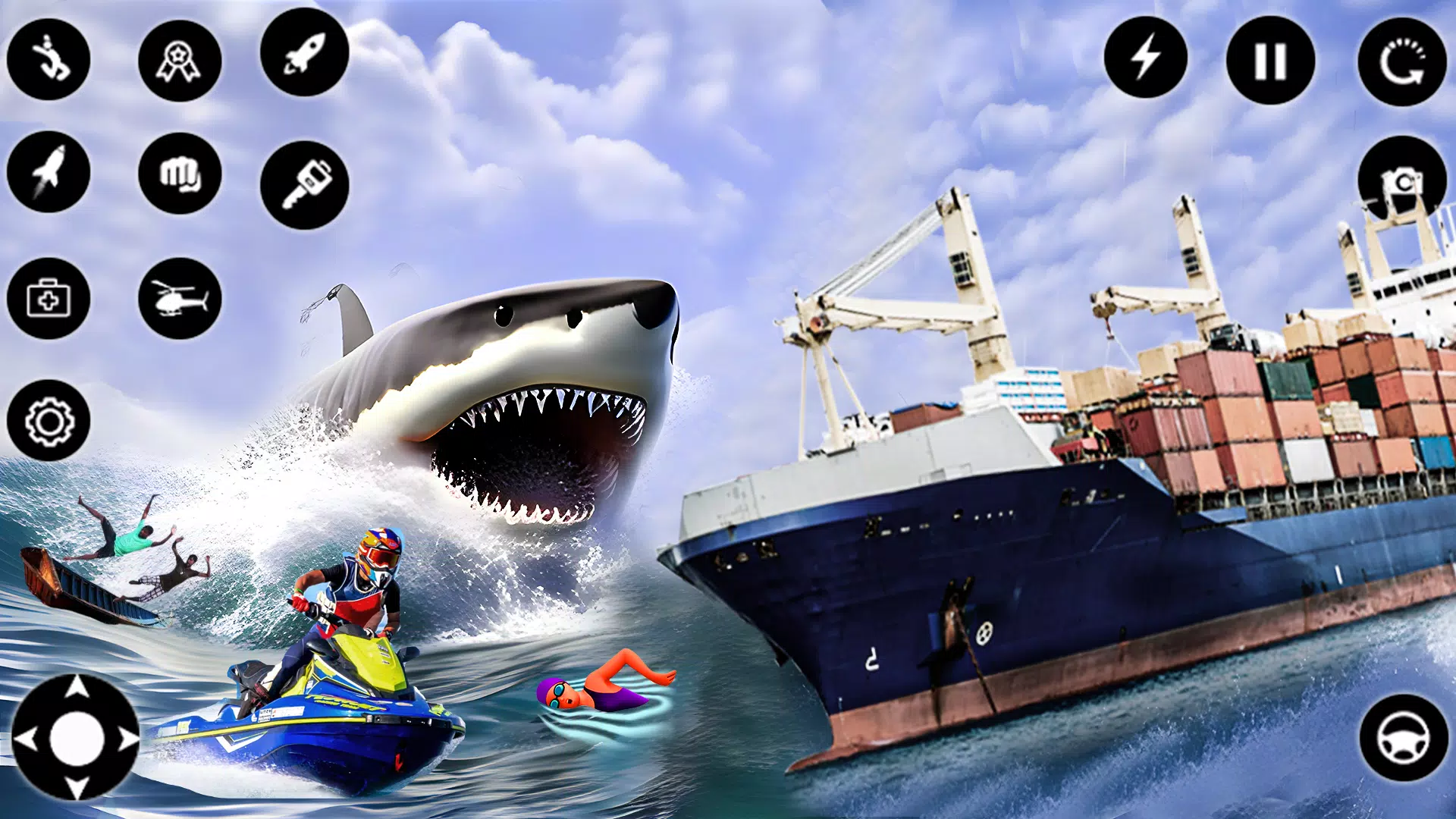 Shark Attack Games Offline Screenshot 2