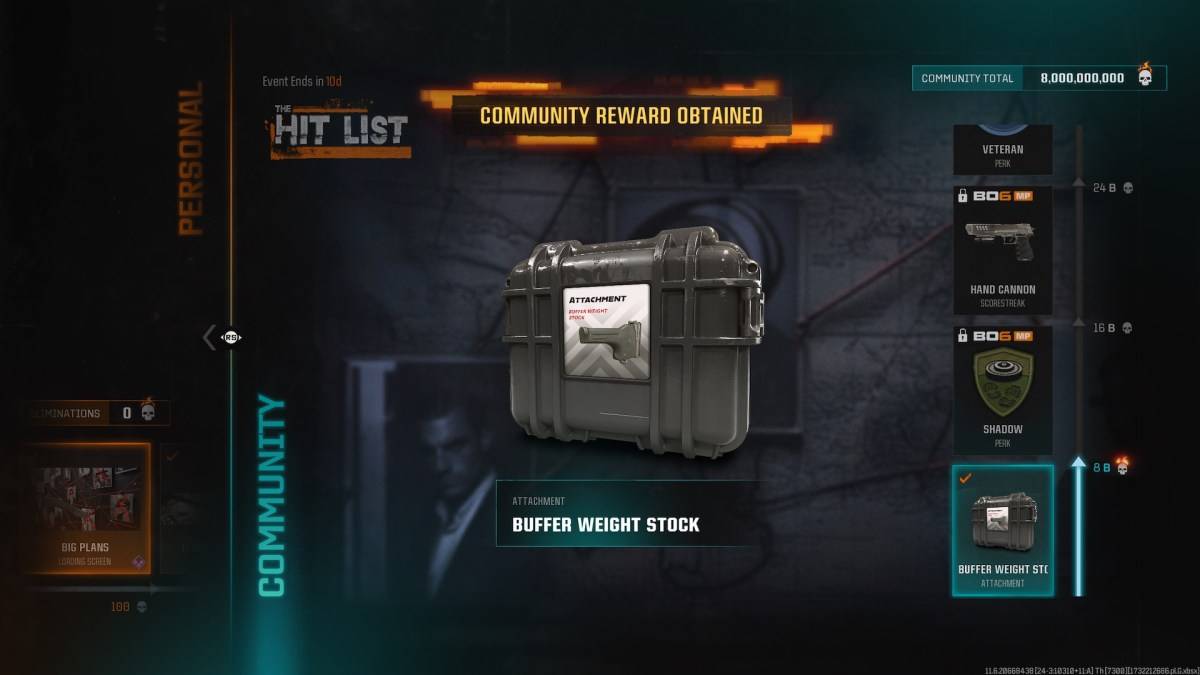 The Buffer WEight in black ops 6.