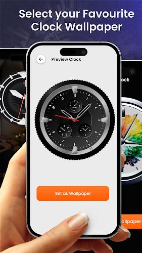 Analog Clock Wallpaper：3DClock Tangkapan skrin 3