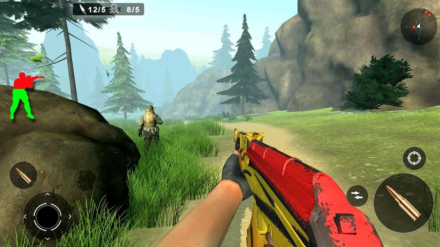 Commando Strike Offline Game Скриншот 1