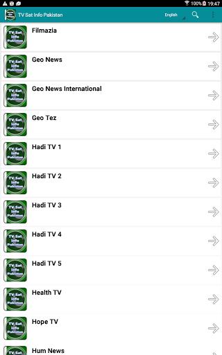 TV Sat Info Pakistan Captura de pantalla 2