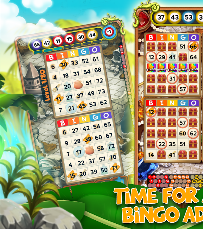 Bingo Treasure Quest - Paradise Island Riches Captura de pantalla 1
