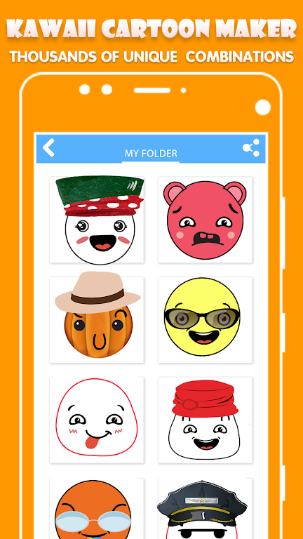 Kawaii Cartoon Maker Скриншот 1