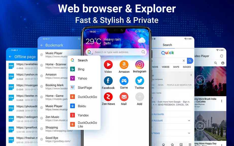 Web Browser - Fast & Privacy Ảnh chụp màn hình 1