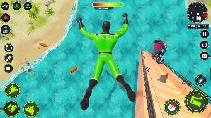 Superhero Bike Mega Ramp Games应用截图第4张