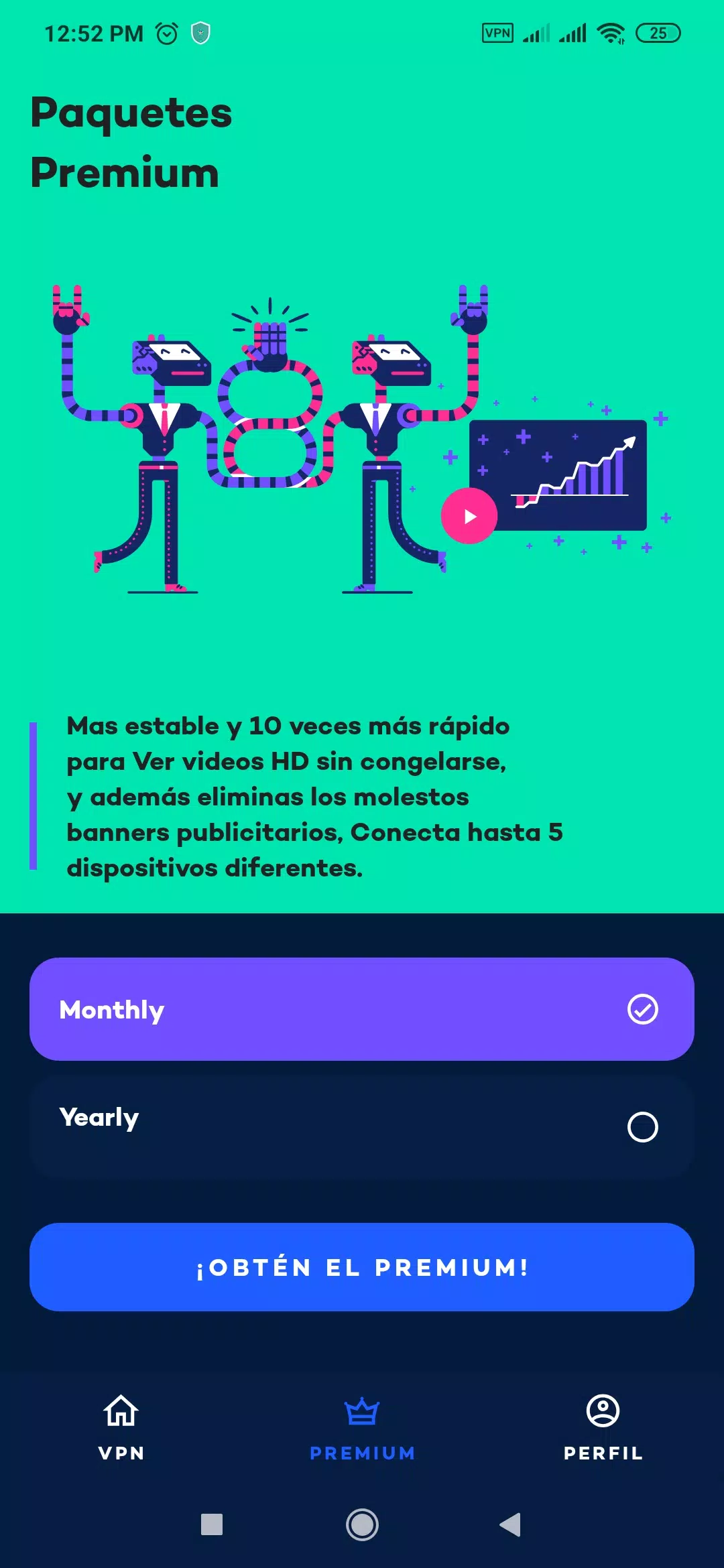 YouVPN: VPN Gratis 2021, VPN Servidor Proxy Rápido Скриншот 1