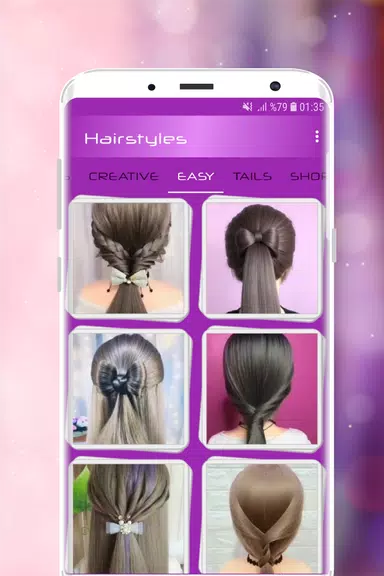 Hairstyles Step by Step Videos 스크린샷 3