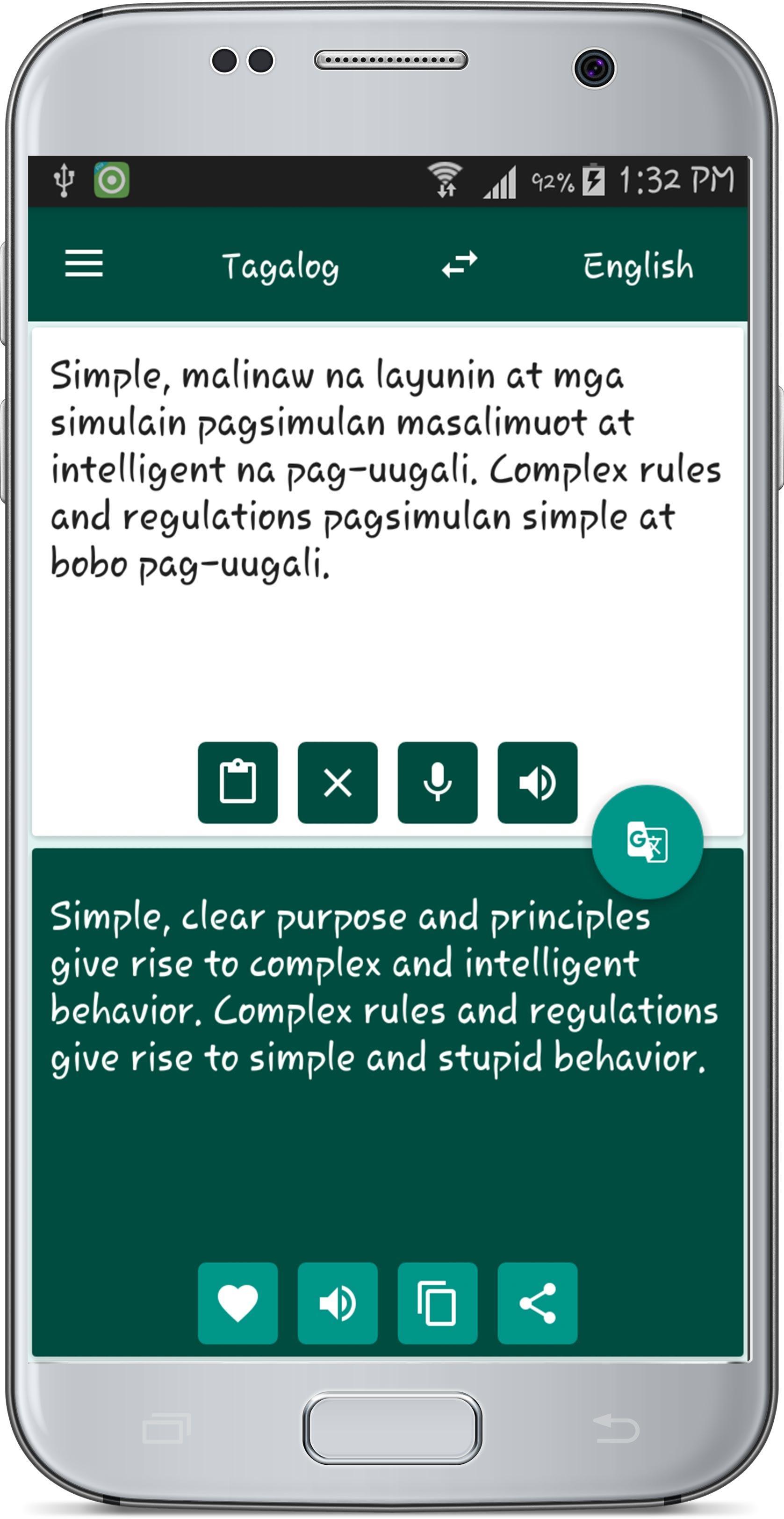 Schermata English Tagalog Translate 3