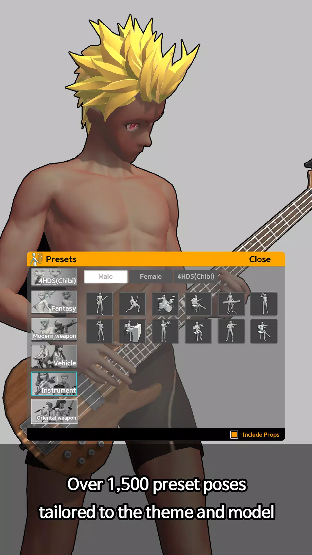 Schermata Easy Pose - 3D pose making app 4