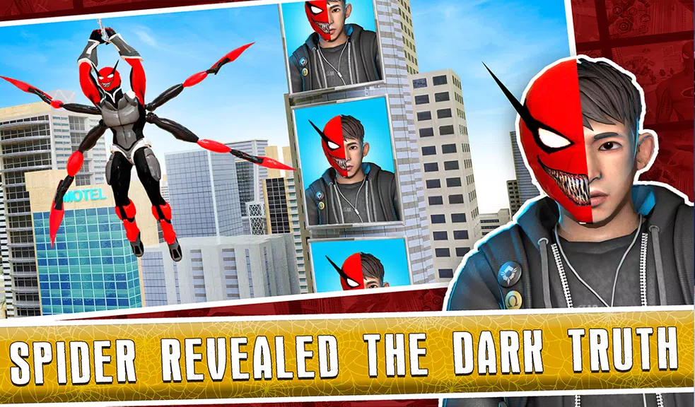Black Spider Rope SuperHero Screenshot 3
