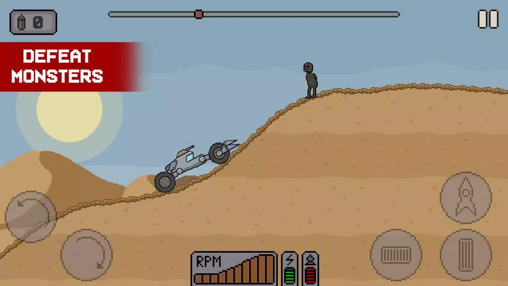 Death Rover: Space Zombie Race Captura de tela 2