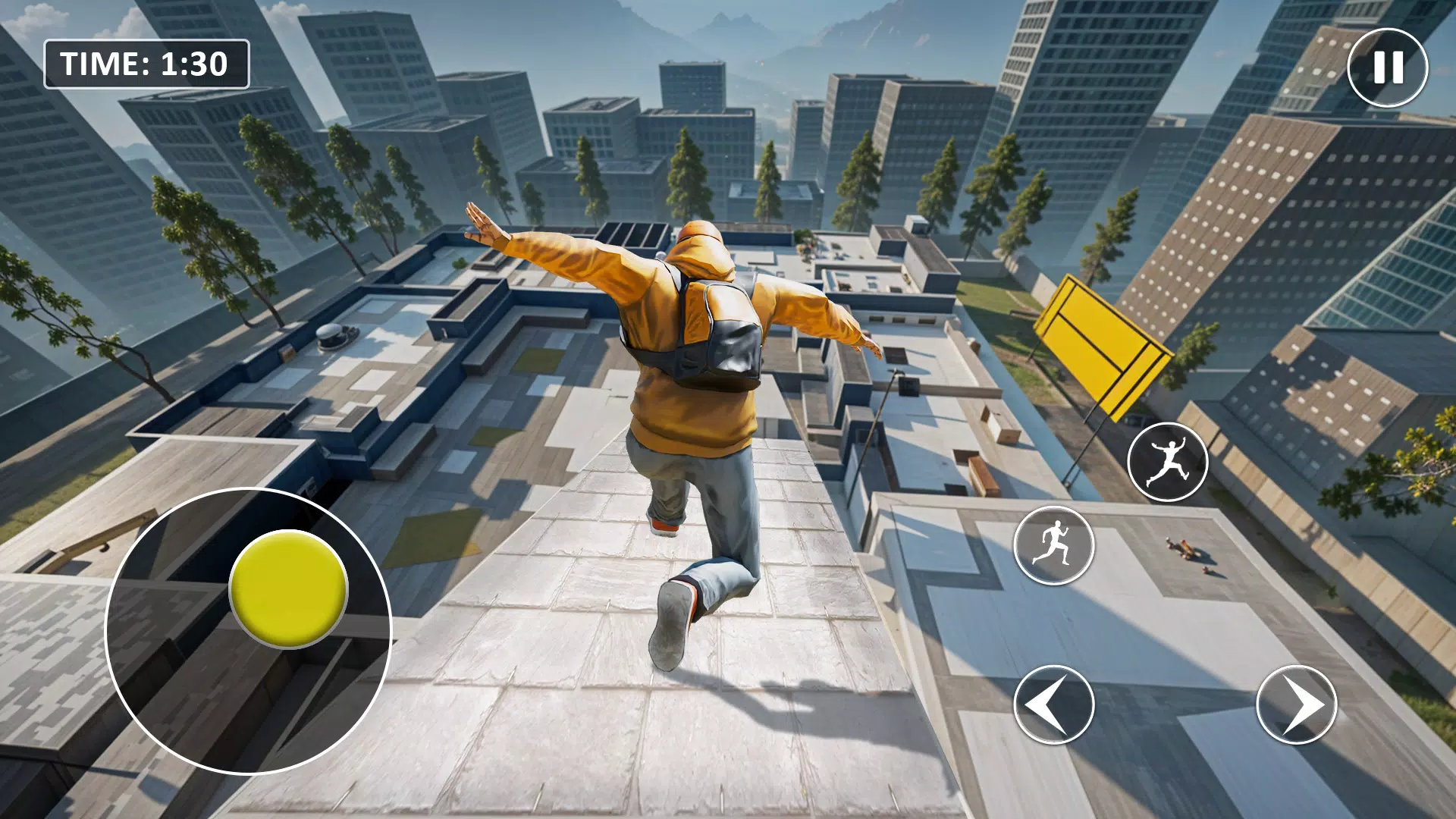 Go Up Rooftop Run Parkour Game Скриншот 1