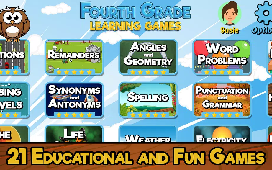 Fourth Grade Learning Games Скриншот 1