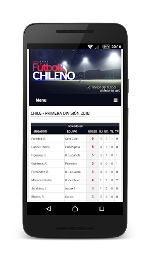 Live Chilean Soccer應用截圖第1張