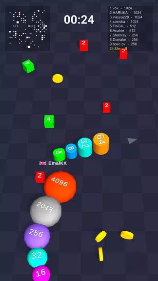Cube Arena 2048: Merge Numbers Screenshot 1