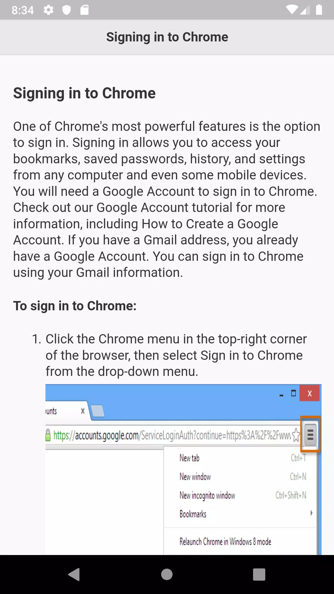 Tutorials for Web Browser Ảnh chụp màn hình 3