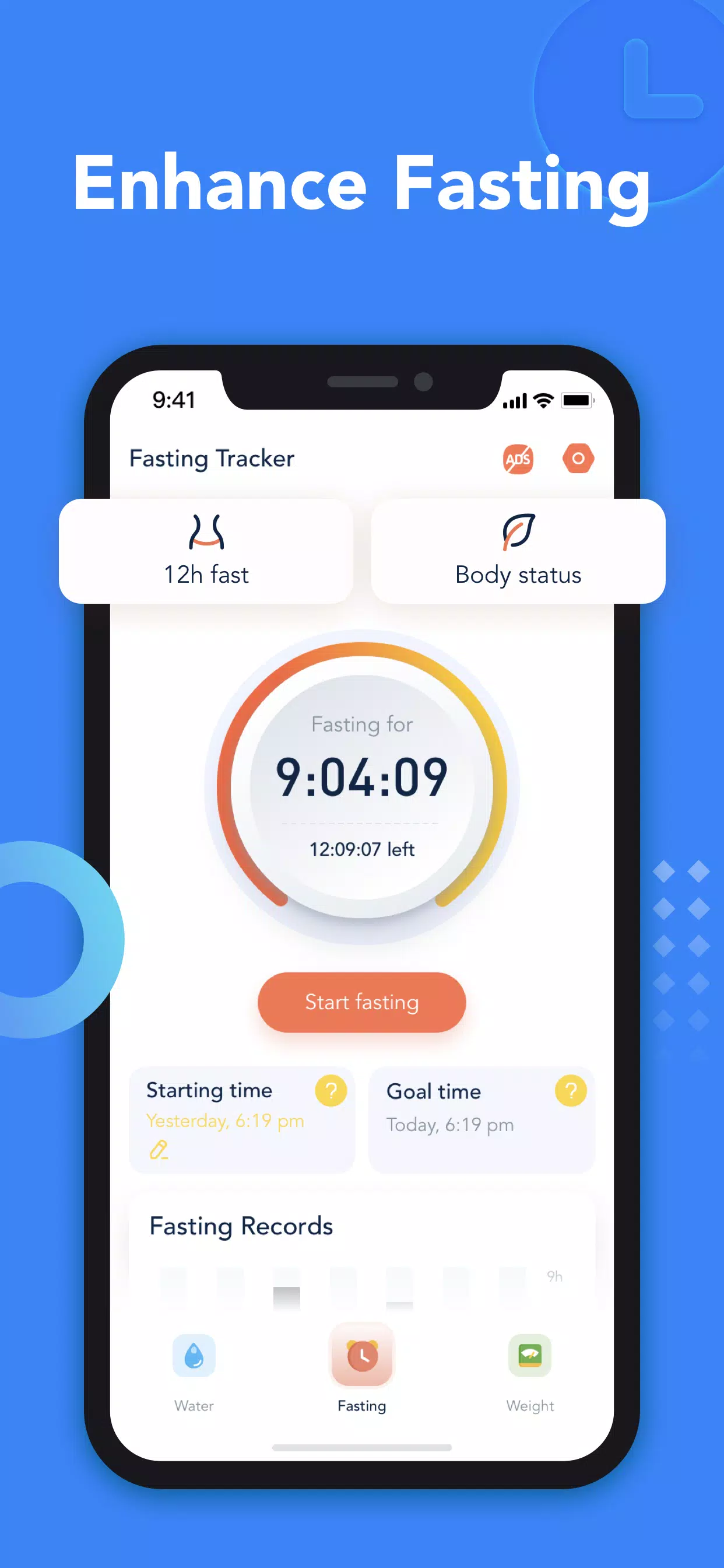 Drink Water & Fasting Tracker Скриншот 2