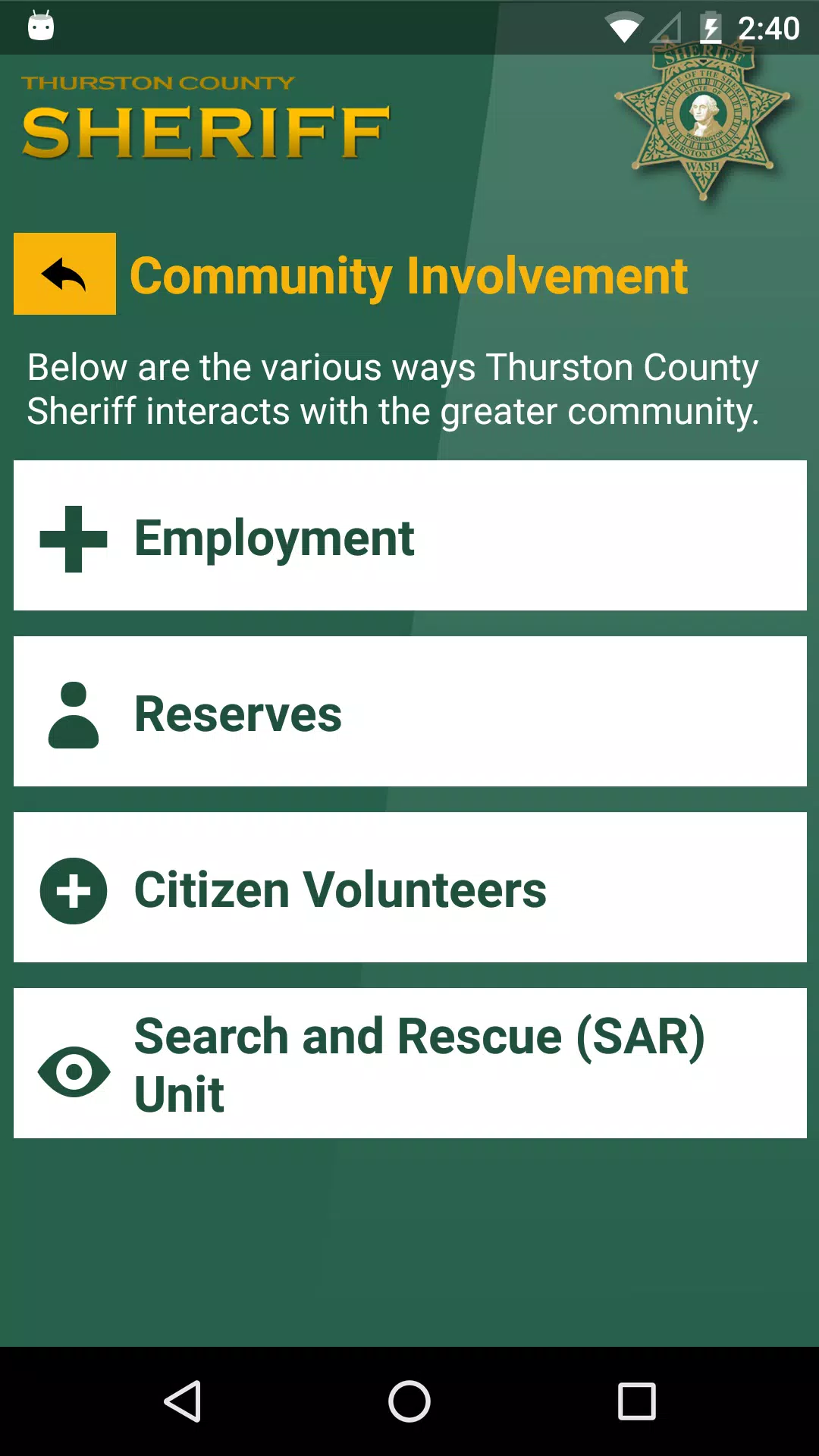 Thurston County Sheriff应用截图第4张