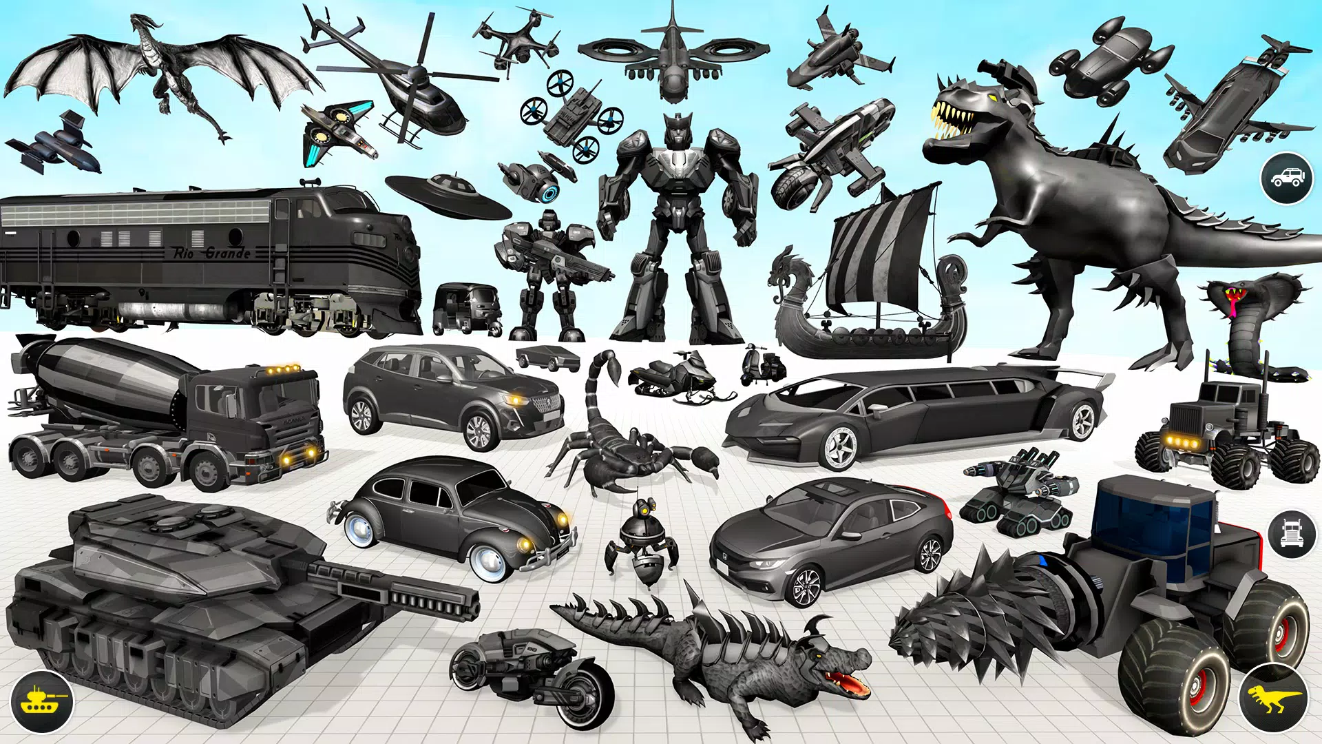 Dino Robot Car Transform Game स्क्रीनशॉट 3