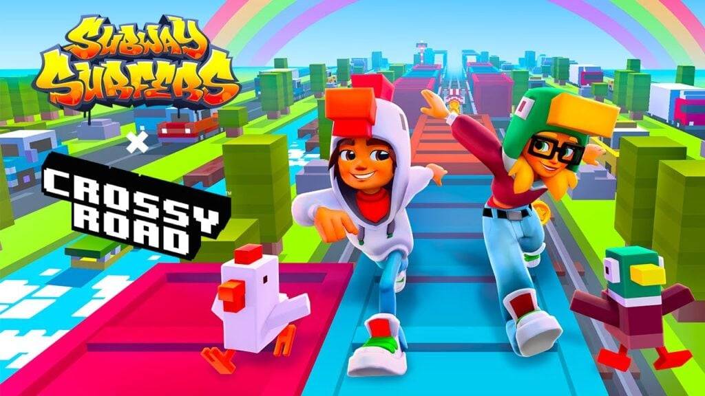 Subway Surfers와 Crossy Road의 크로스오버 소식 공개!