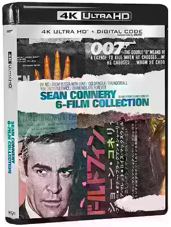 Sean Connery James Bond 6-Film Collection 4K Standard Edition