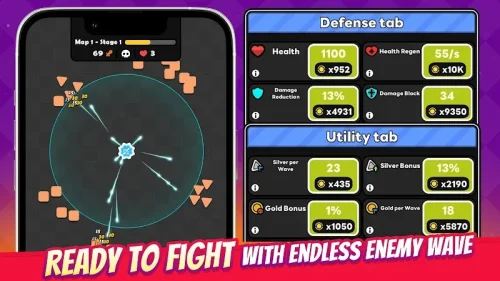 Idle Cannon: Tower TD Geometry Capture d’écran 2