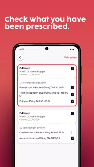 gesund.de - E-Prescription App ဖန်သားပြင်ဓာတ်ပုံ 3