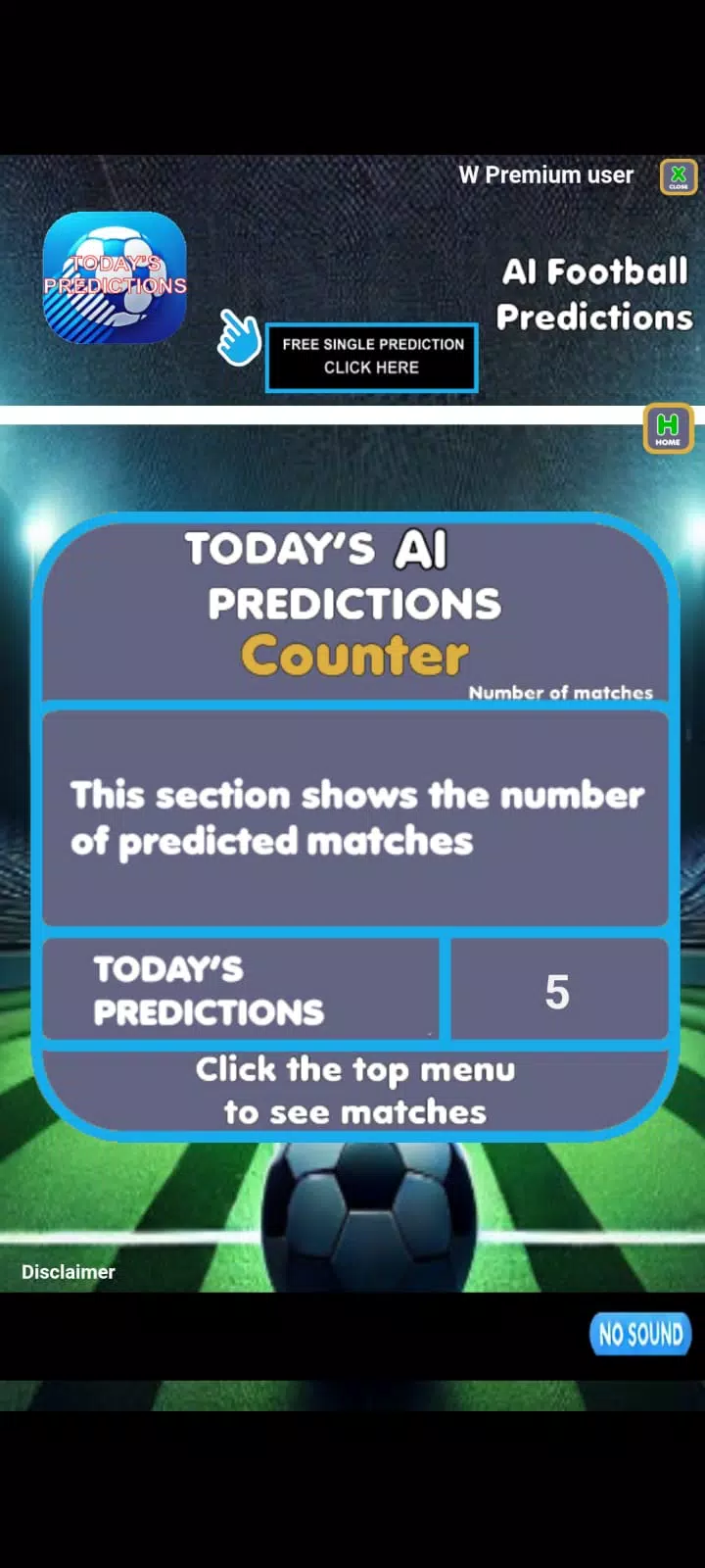 Ai football predictions Tangkapan skrin 2