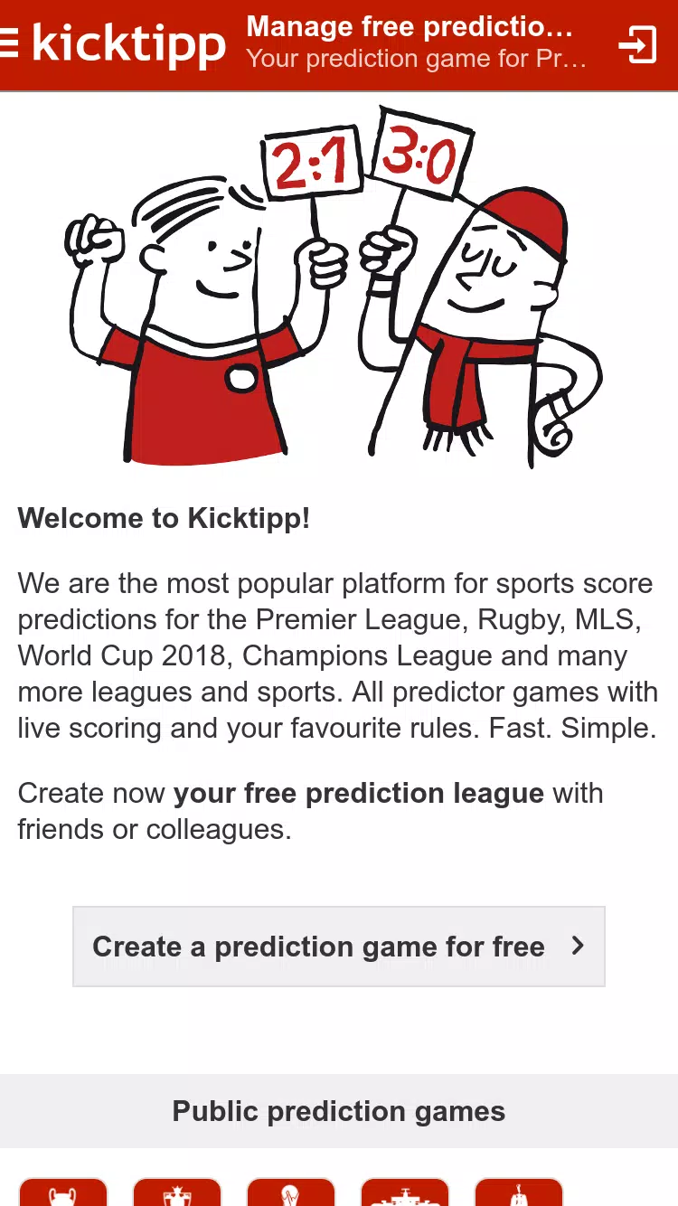 Kicktipp - Die Tippspiel App 스크린샷 1