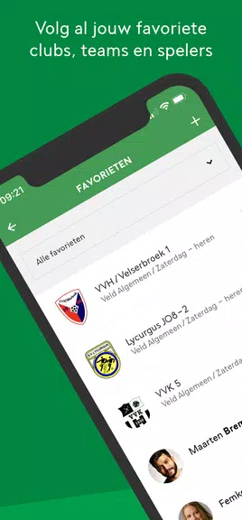 Voetbal.nl - De officiële app Schermafbeelding 1