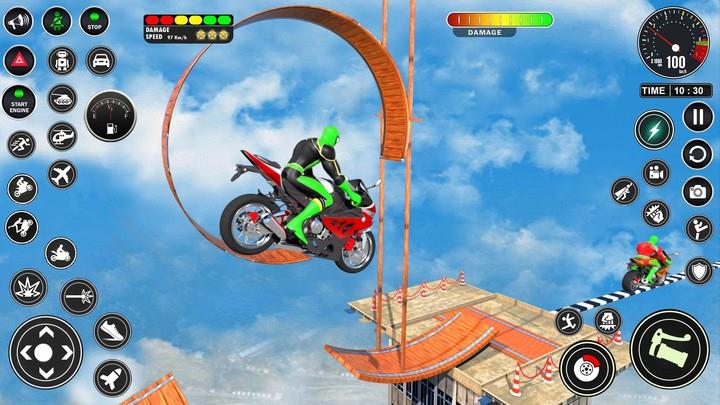 Superhero Bike Mega Ramp Games应用截图第3张
