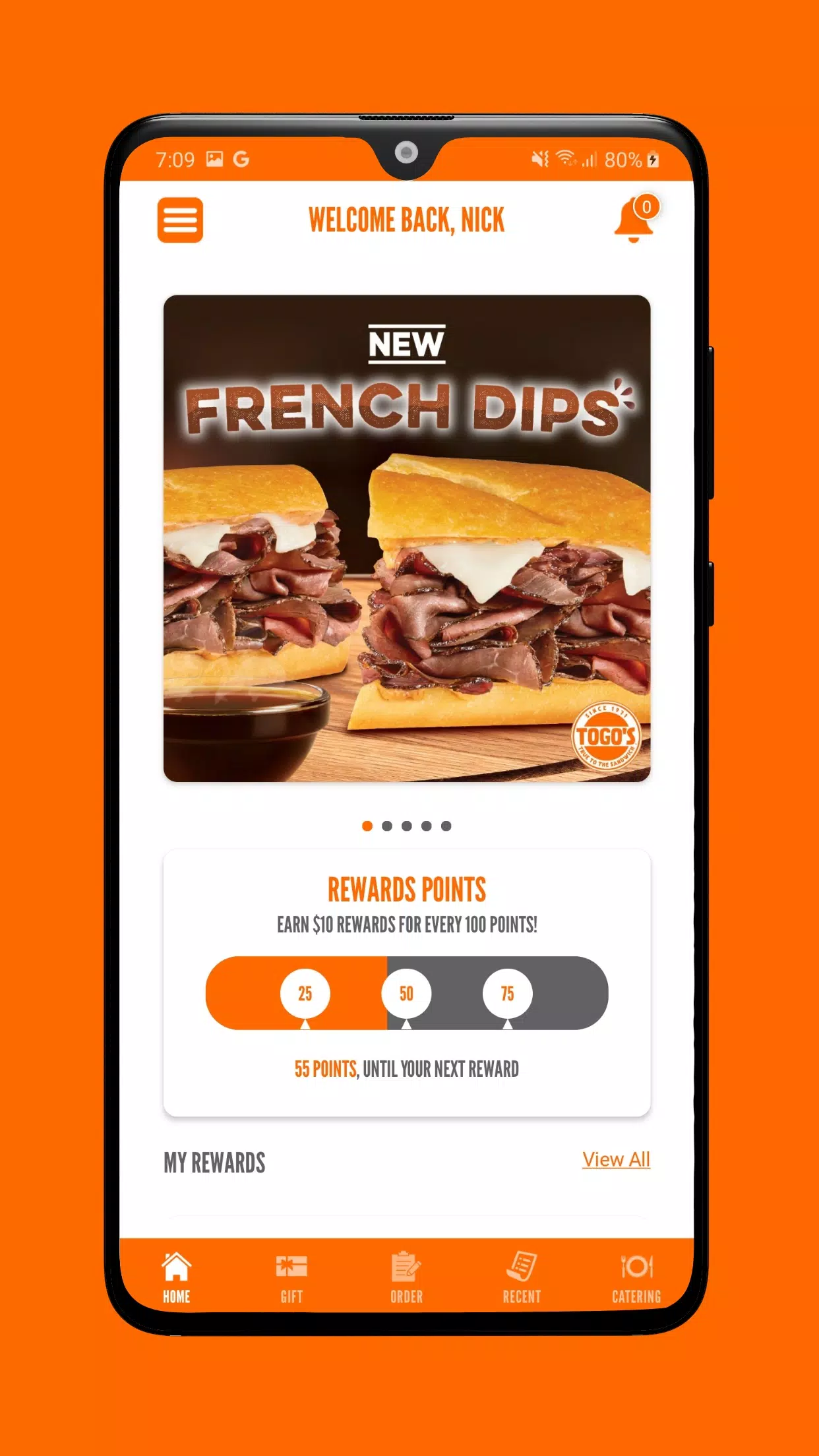 TOGO's Sandwiches应用截图第2张