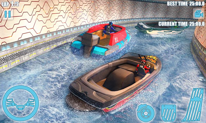 Speed Boat Crash Racing Captura de tela 1