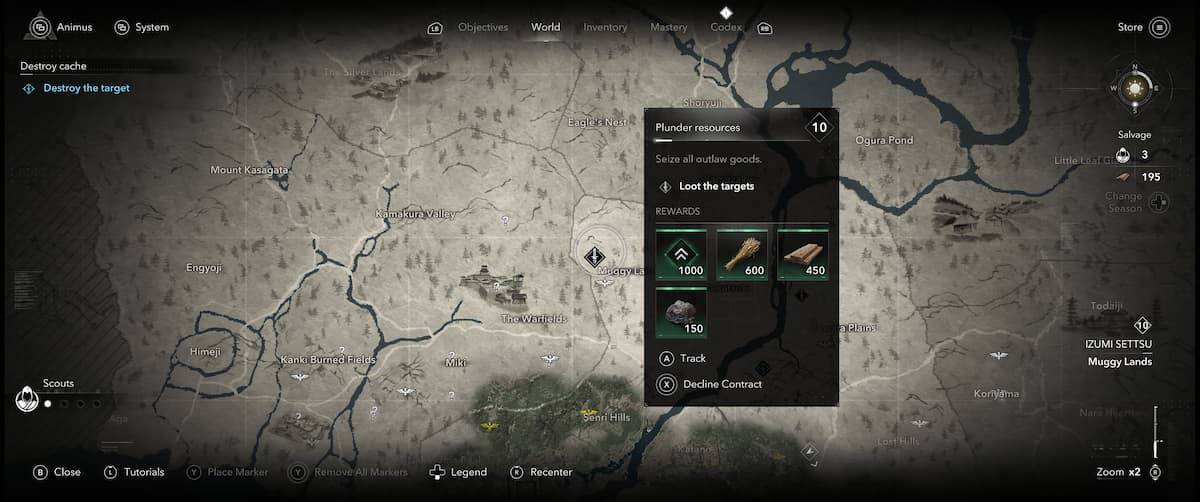 Assassin's Creed Shadows Contract Interface