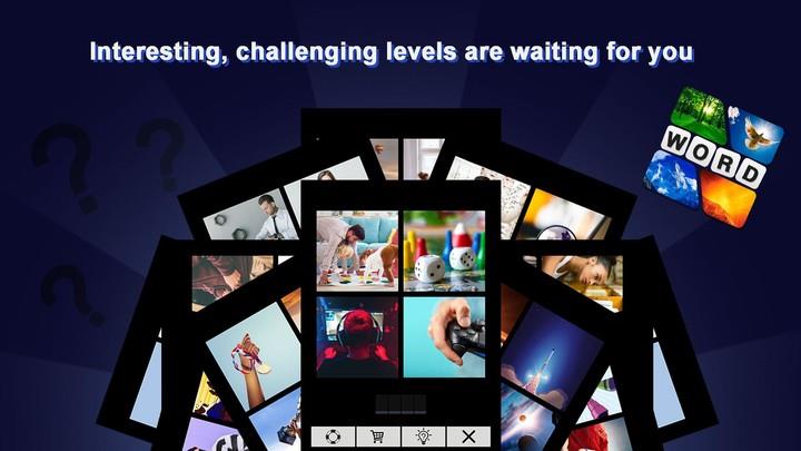 Puzzle: 4 pics 1 word offline 스크린샷 1