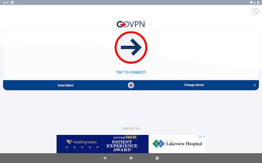 VPN segura, rápido de GOVPN Captura de pantalla 1