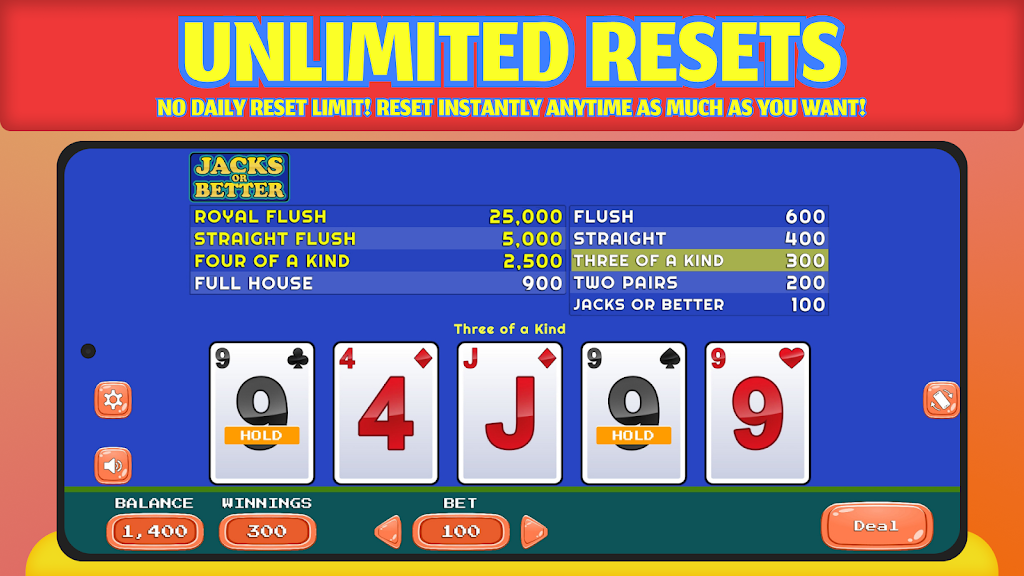 Jacks or Better - Offline Captura de tela 4