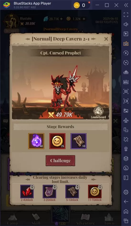 Domínio de classes em Lootborn Warriors