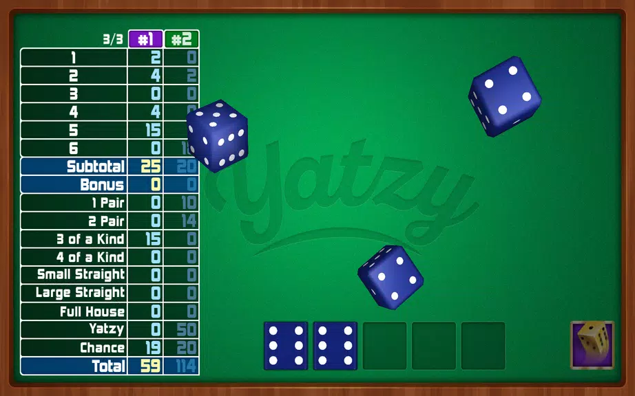 Yatzy Dice Game Captura de tela 3