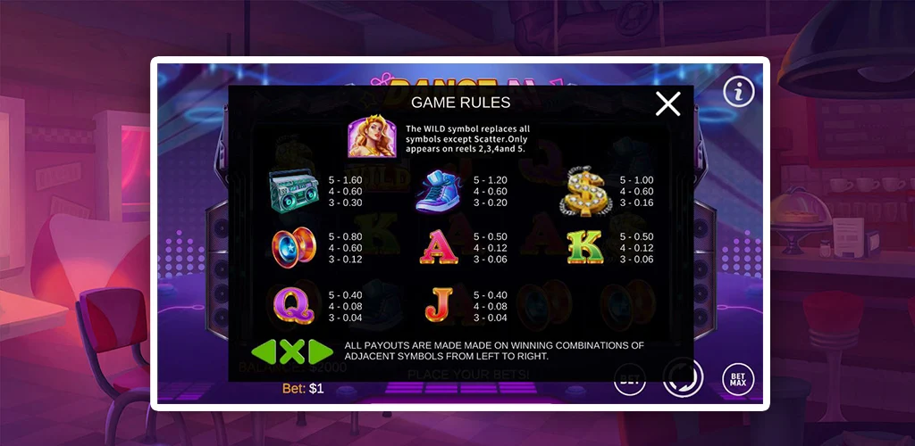 WILD Dancer Slot Screenshot 3