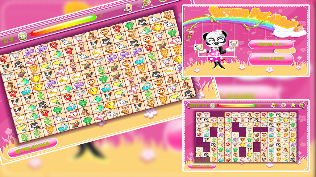 Dream Pet Link: Animal Mahjong Connect Captura de tela 4