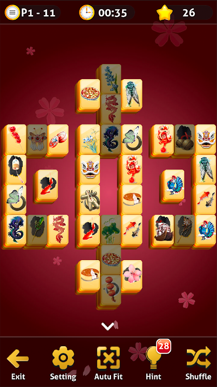Mahjong Solitaire - Oriental Journey Скриншот 2