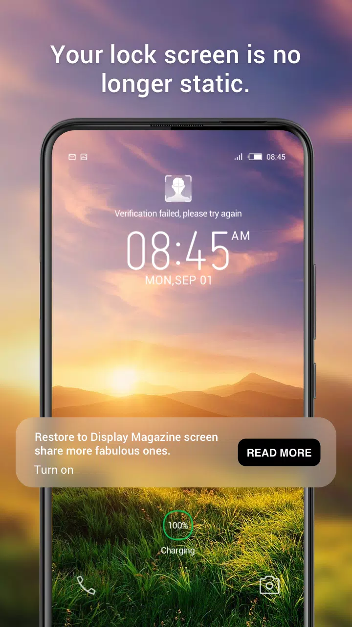 Magazine Lockscreen XOS Screenshot 3